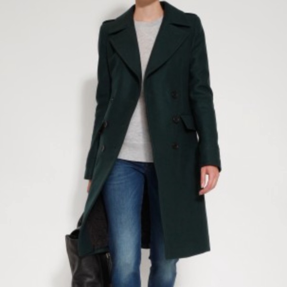 BLK DNM Green Military Wool Winter Coat - Picture 2 of 6
